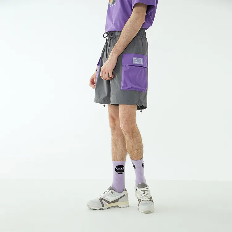 Diadora Loose Fit Shorts Unisex Gray-4