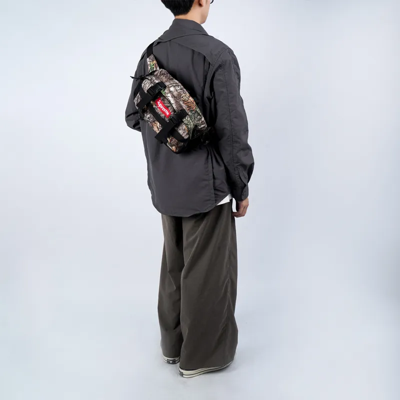 Supreme Nylon Crossbody Bag, Sling Bag, Fanny Pack Regular Unisex Brown-5