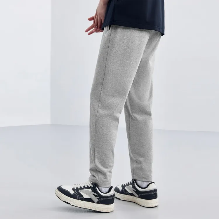 Anta Variety Training Collection Casual Pants Men's Gray Heather Gray-4