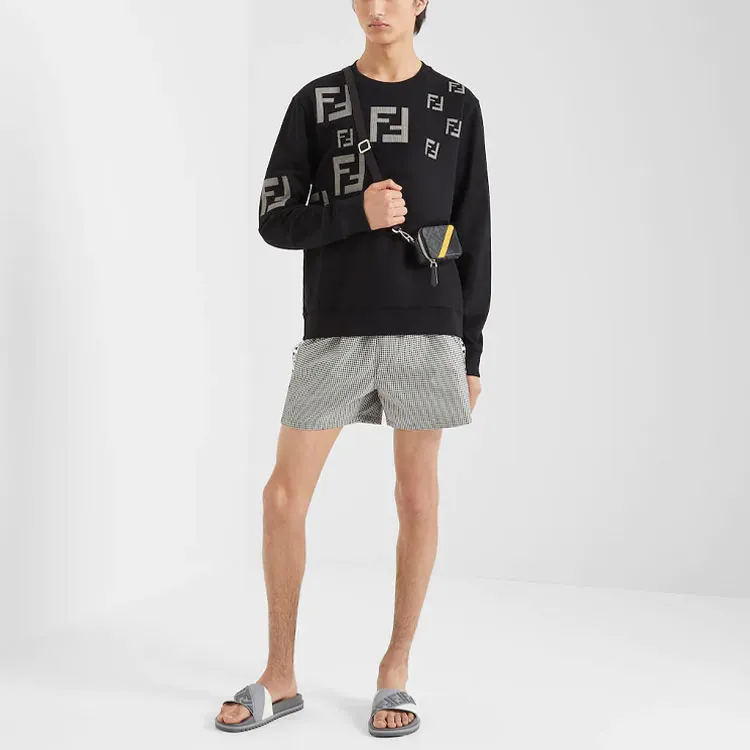FENDI FW22 Casual Shorts Men's Gray-2
