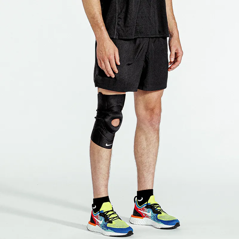 Nike Running Cycling Fitness Unisex Polyester Rubber Elastane Nylon Knee Pads-4