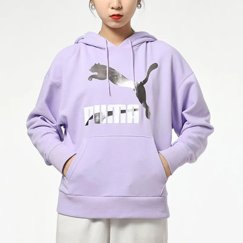 PUMA CLASSICS Sweatshirts Women's Light Purple-2