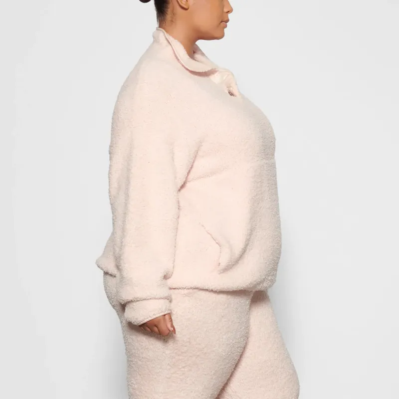 Skims Cozy Knit Pullover Dusk-3