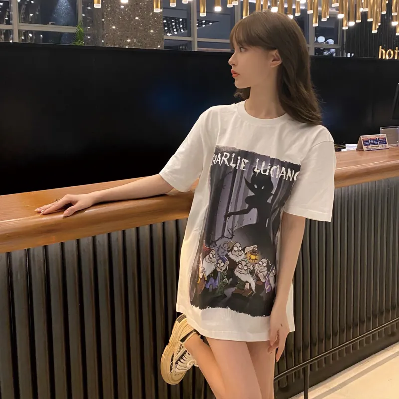 Charlie Luciano T Shirt Unisex White-5