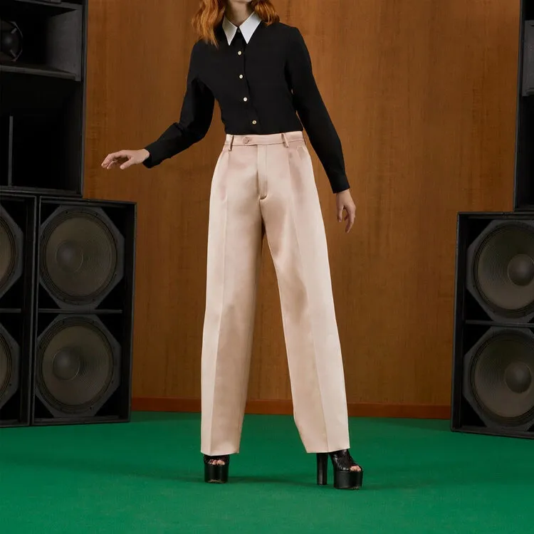 GUCCI Straight Satin Pants-3