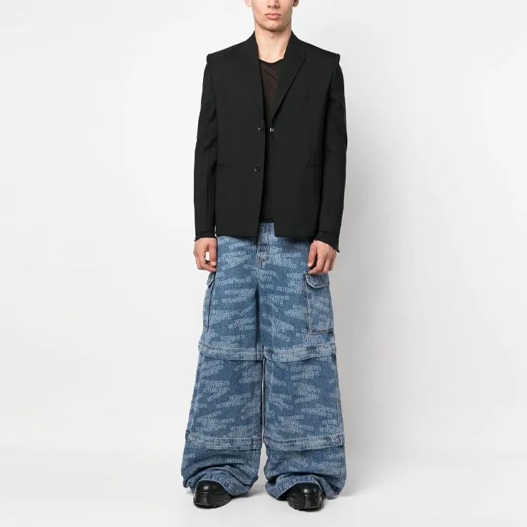 Vetements Transformer Logo print Jeans-1