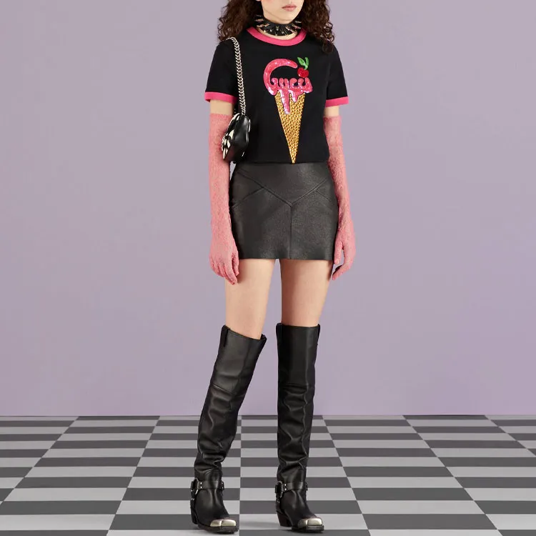 GUCCI SS23 T Shirt Women's Black-2