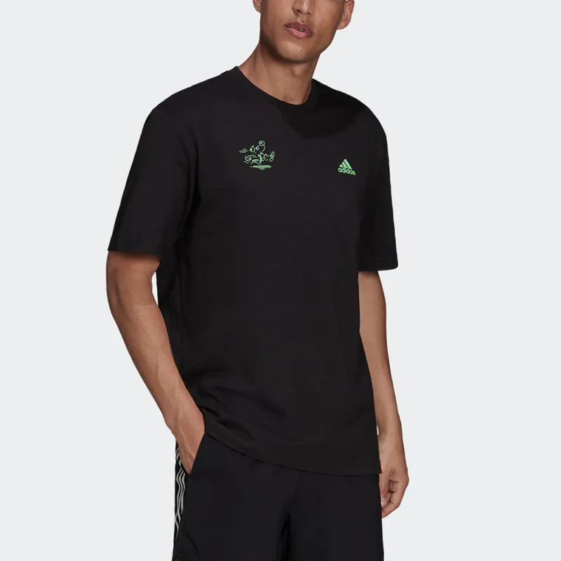 Adidas T Shirts Men Black-1