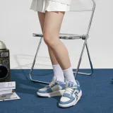 MLB Chunky Liner Mid Blue White