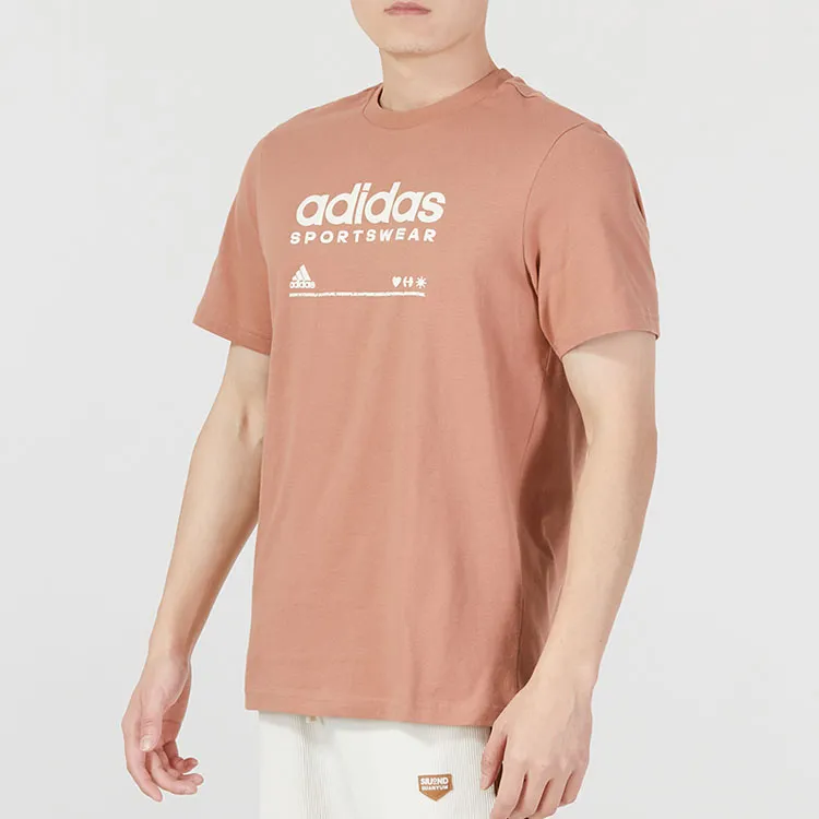 Adidas T Shirts Men Tan-3