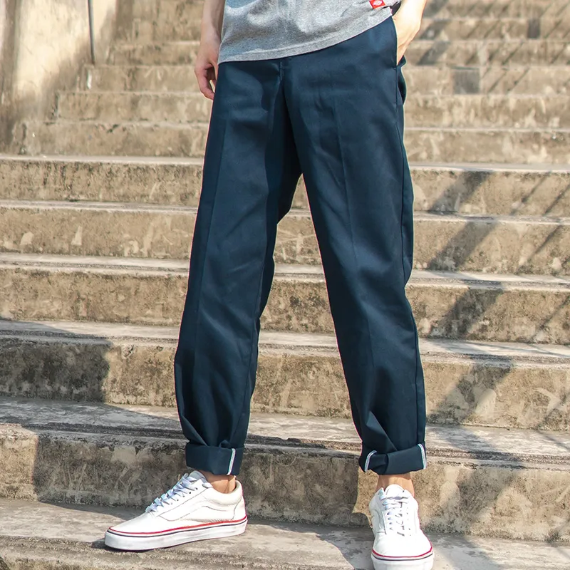 Dickies Casual Pants Unisex Dark Marine Blue-5