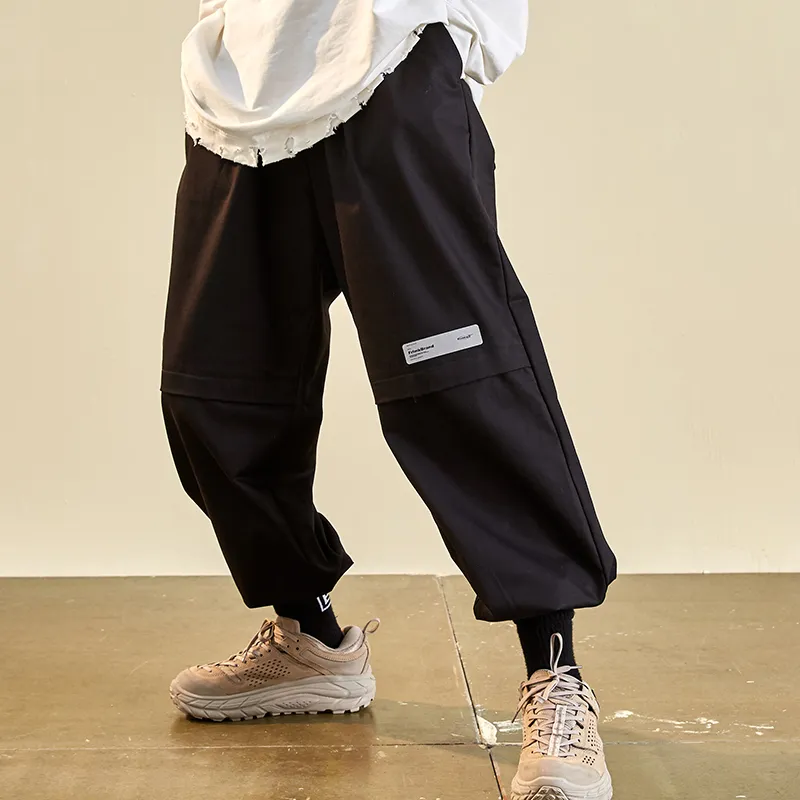 FRLMK Casual Pants Unisex Black-5