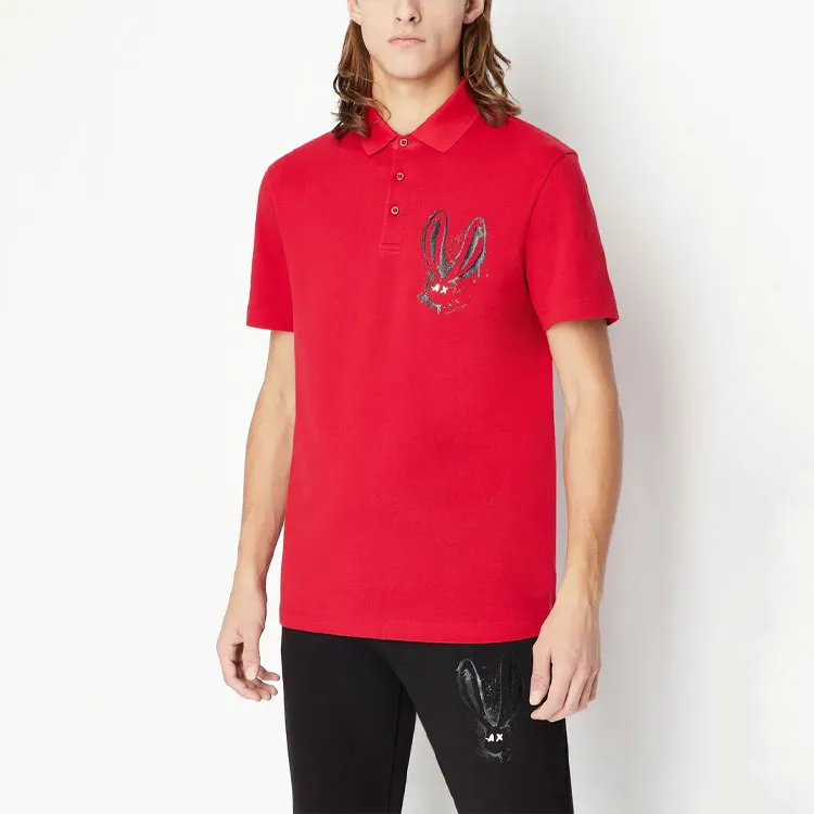 ARMANI EXCHANGE Polo Shirts Men Red-1