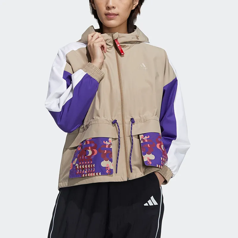 Adidas Jacket Women's Khaki Brown-3