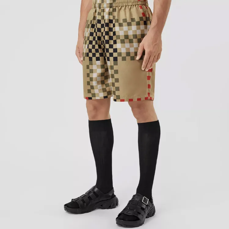 Burberry Pixel Check Shorts-3