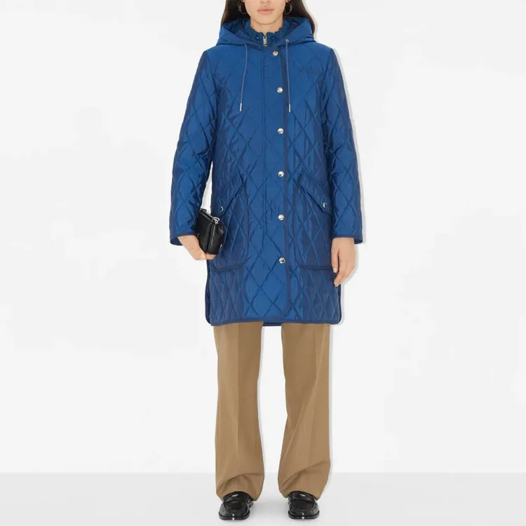 Burberry SS23 Puffer Jacket Women's Dark Marine Blue-1