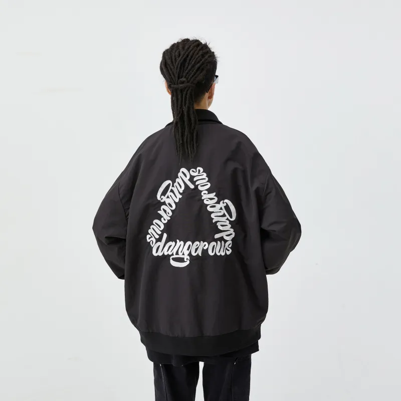 FEICHAI Loose Fit Coach Jacket Unisex-3