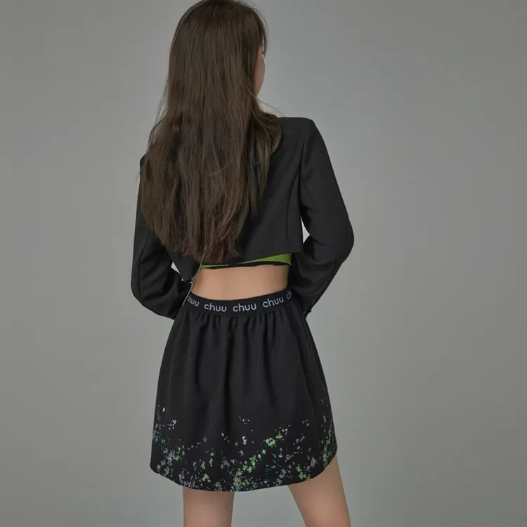 CHUU Long Sleeved Dresses Women's Black-1