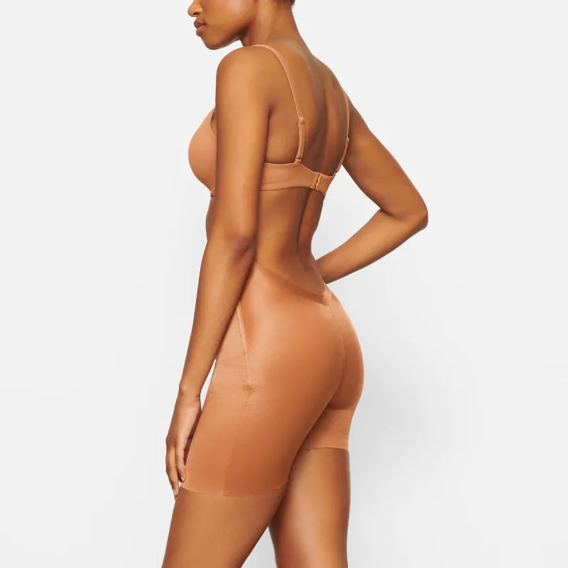 SKIMS BARELY THERE LOW-BACK SHORT Casual Shorts Women's Bronze/Orange-3