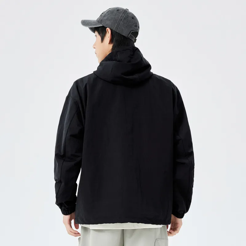 Erke Trench Coats Men Jet Black-3