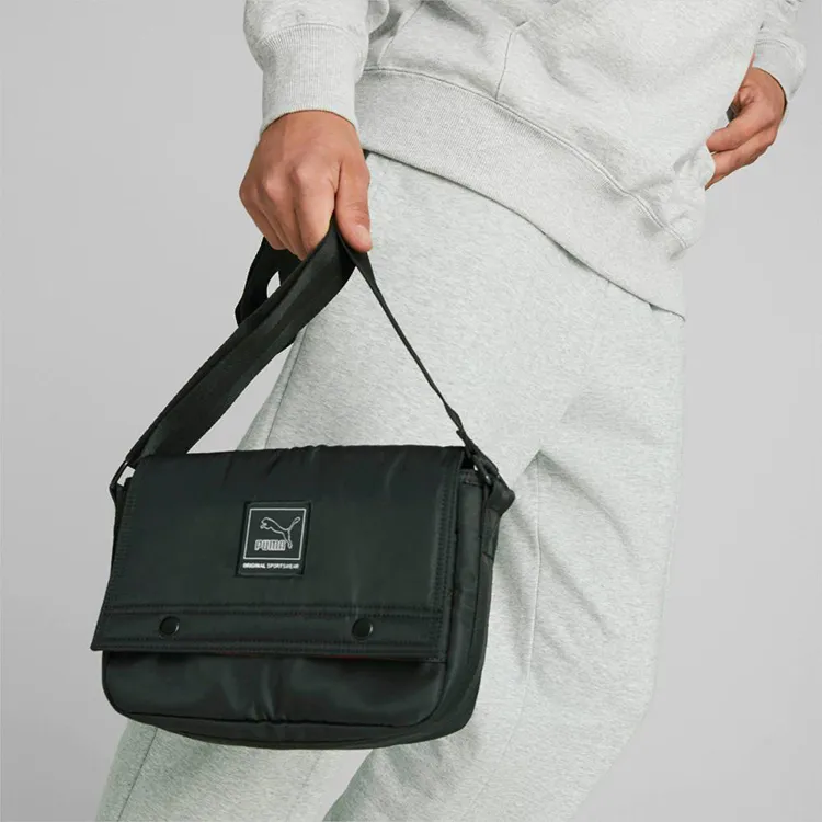 PUMA Fabric Messenger Bag Shoulder Bag Crossbody Bag Regular Unisex Black-4