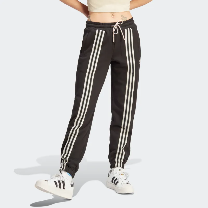 Adidas Originals 3 Stripes Knitted Sweatpants Women's Black-1