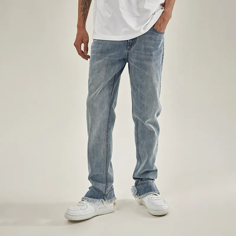 BONELESS Tapered Pants Jeans Unisex Blue-3