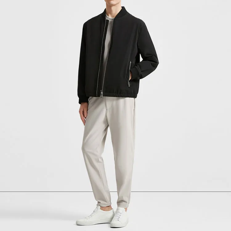 THEORY Casual Pants Men Gray White-3
