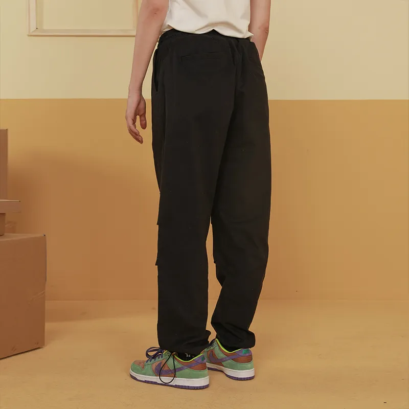 FRLMK Casual Pants Unisex Black-4