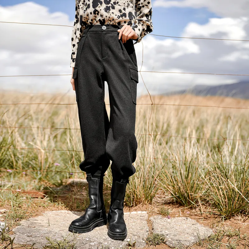 MEETLADY Cargo Pants Casual Pants Women's-3