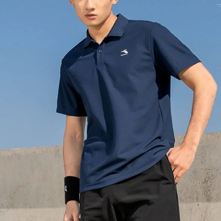 361° Polo Shirts Men Heather Gray & Navy Blue-1