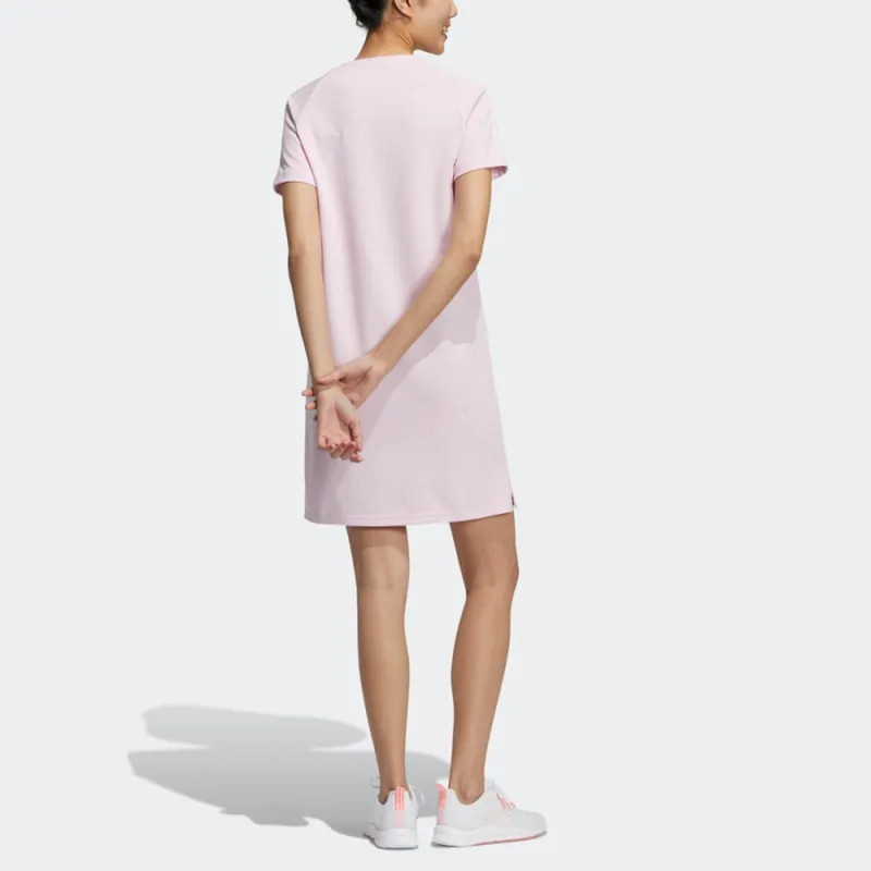 Adidas Neo Short Sleeved Dress Women's Pink-2