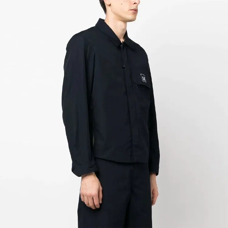 C.P.Company Logo Printed Long Sleeve Shirt-3