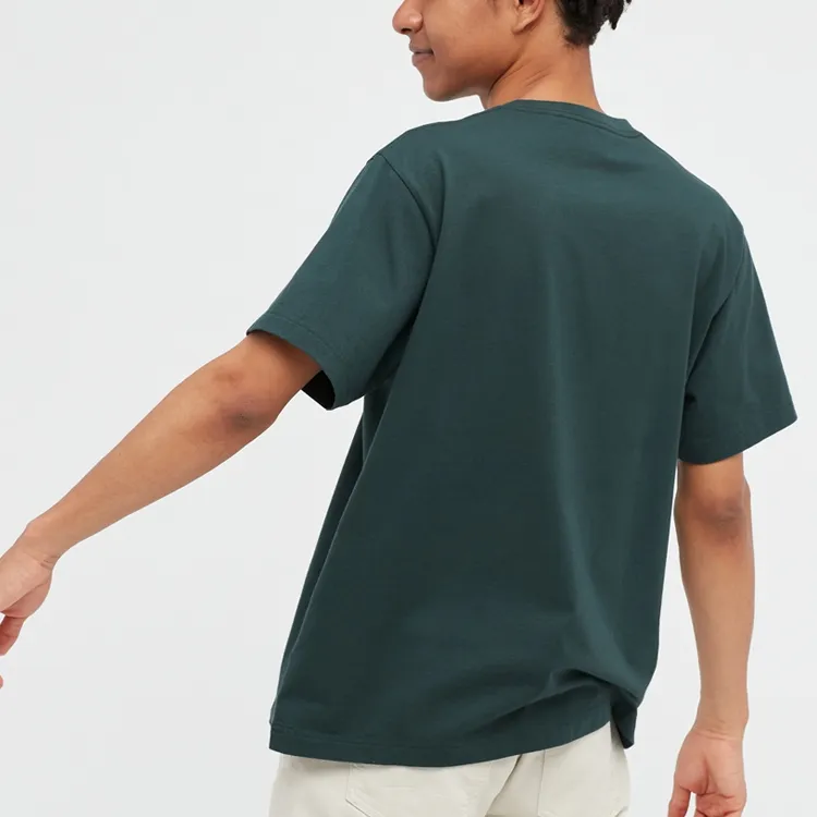 UNIQLO T-Shirts Unisex Dark Green-2