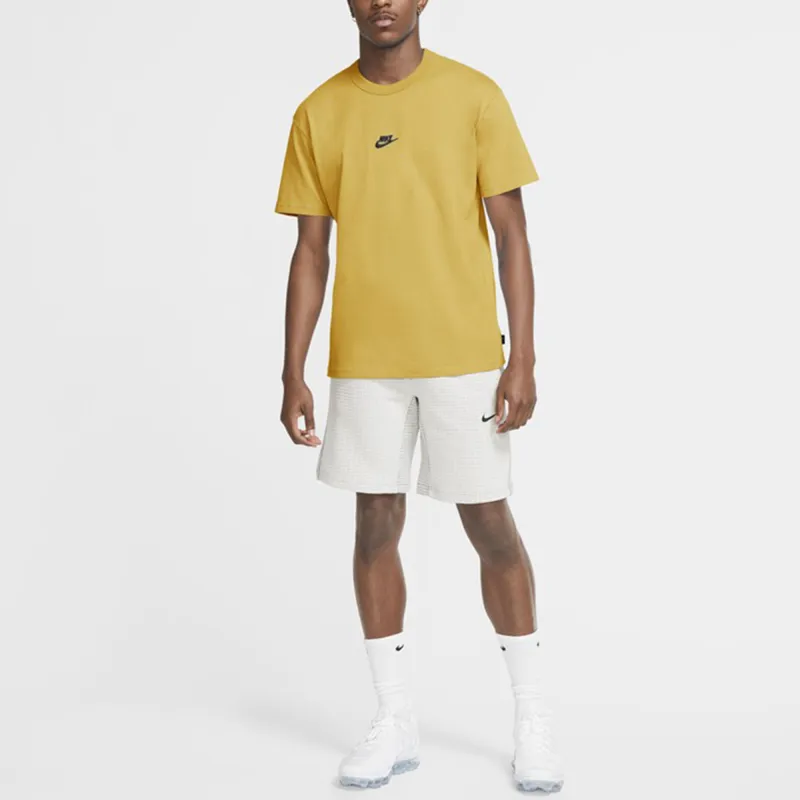 Nike Drop Shoulder Sleeve T-Shirt Men's Yellow-2