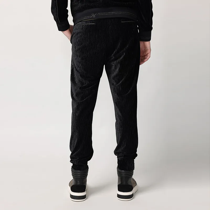 RARE Knitted Sweatpants Men Black-2