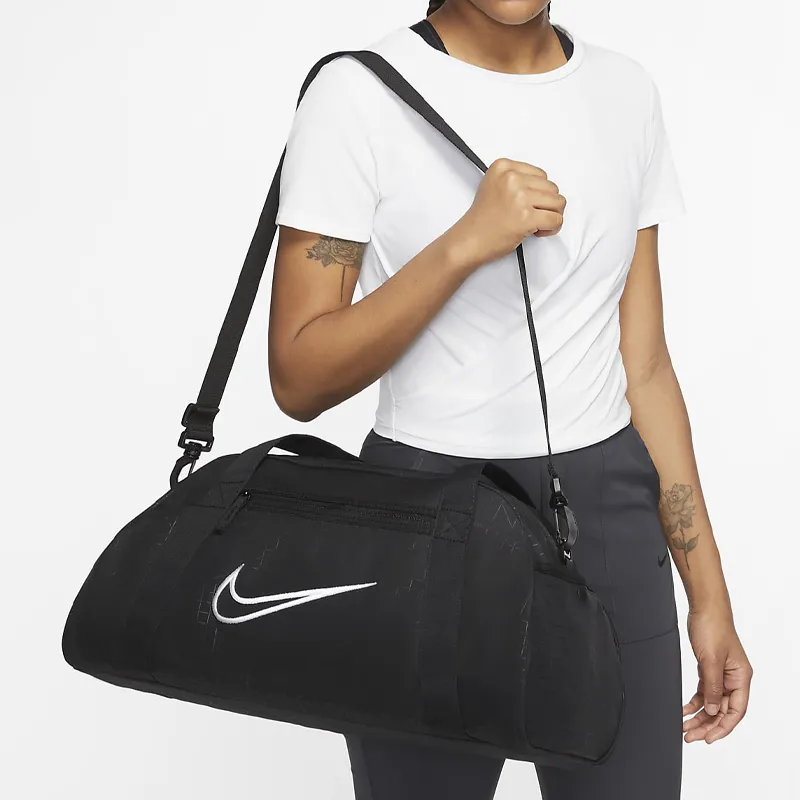 Nike Fabric Handbag Shoulder Bag Crossbody Bag Gym Bag Unisex Black-4