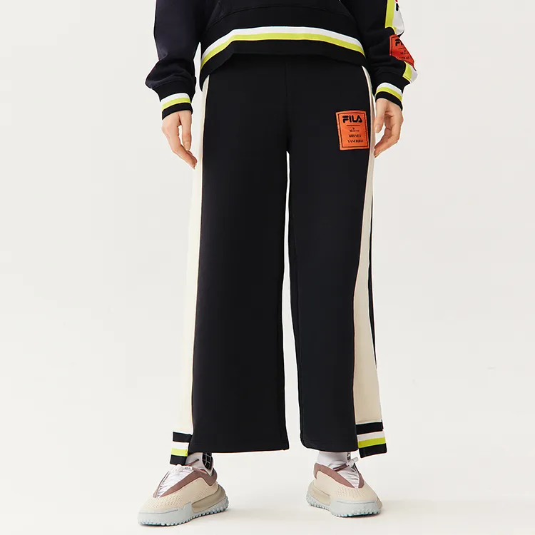 Mihara Yasuhiro X FILA MIHARA YASUHIRO Collaboration Collection Knitted Sweatpants Women's Jet Black-3