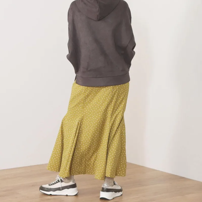 Beams Casual Long Skirts Women's Yellow-2
