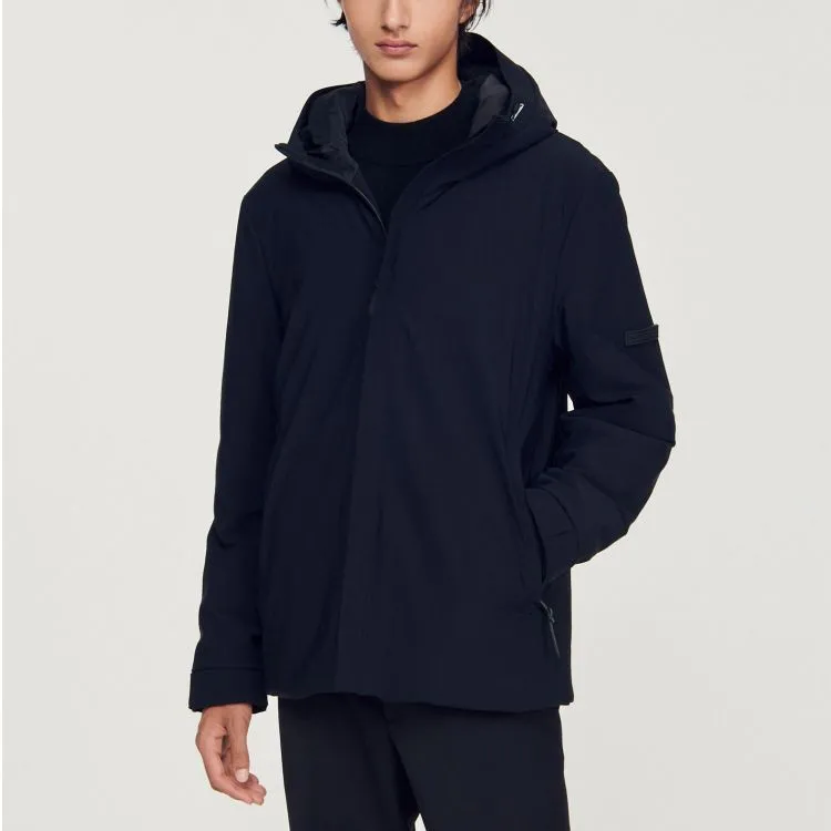 Sandro Puffer Jackets Men Black-3
