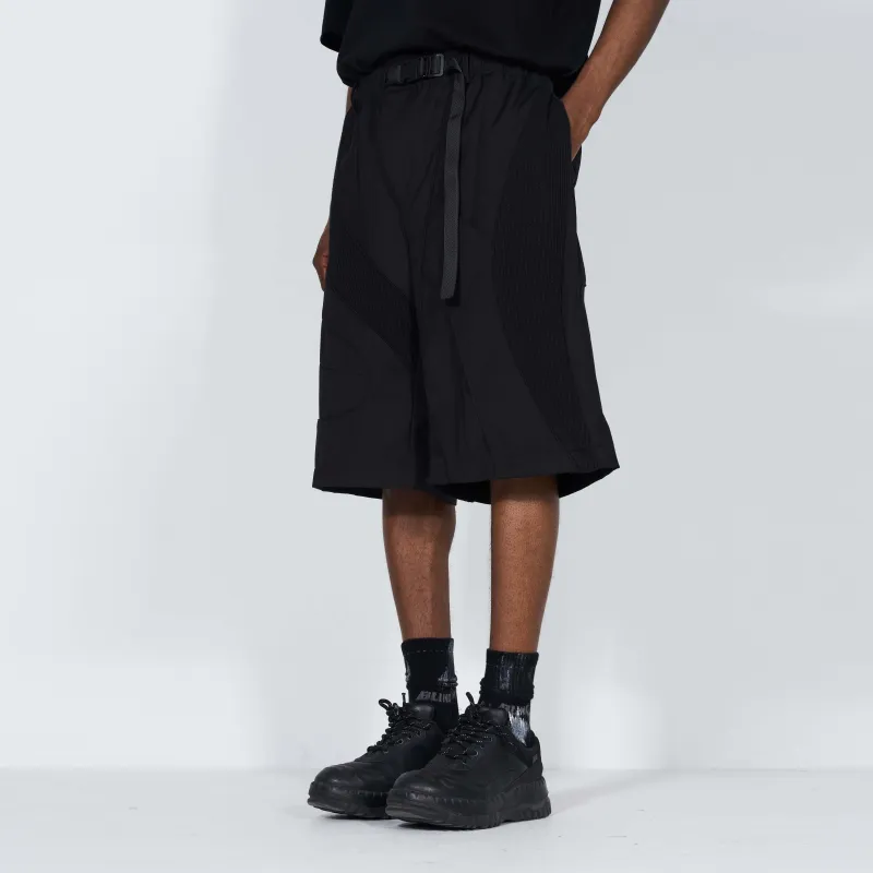BLINDNOPLAN Loose Fit Shorts Unisex Black-3