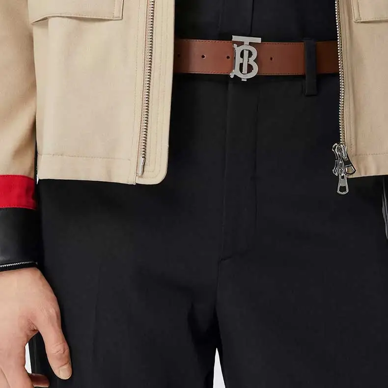 Burberry Tb Logo Leather Belt-5