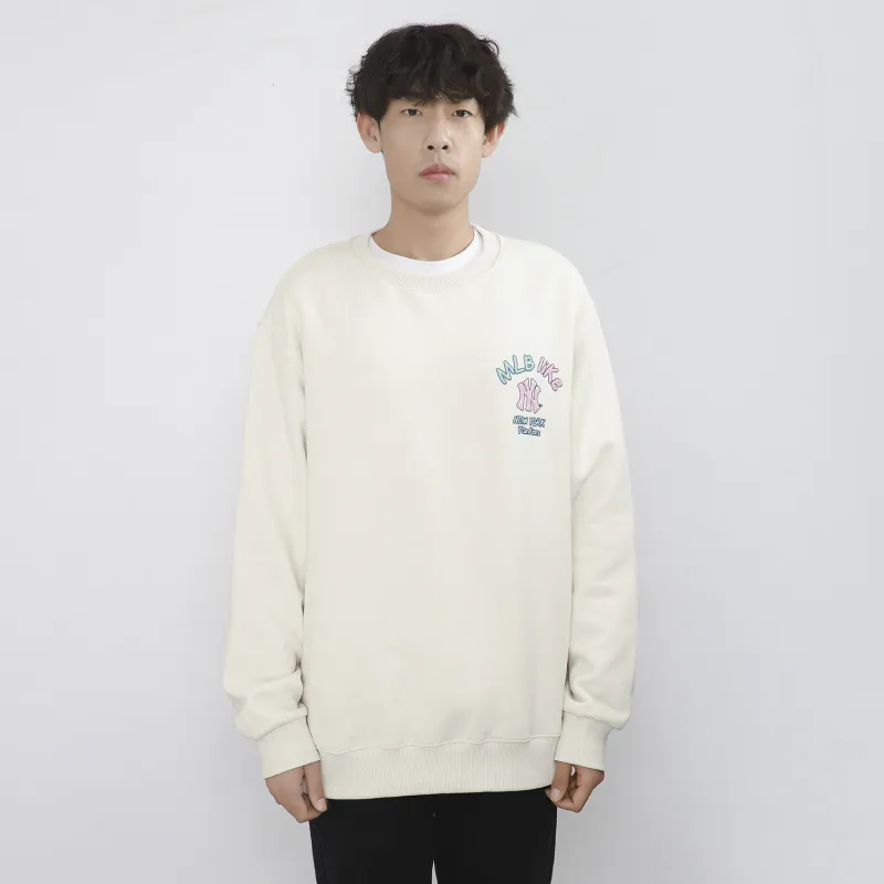 MLB Sweatshirt Winter Unisex Cream-3