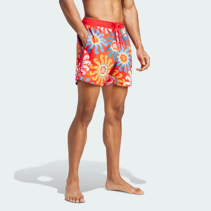 Adidas FARM Rio Swimming Shorts Unisex Vivid Red-3