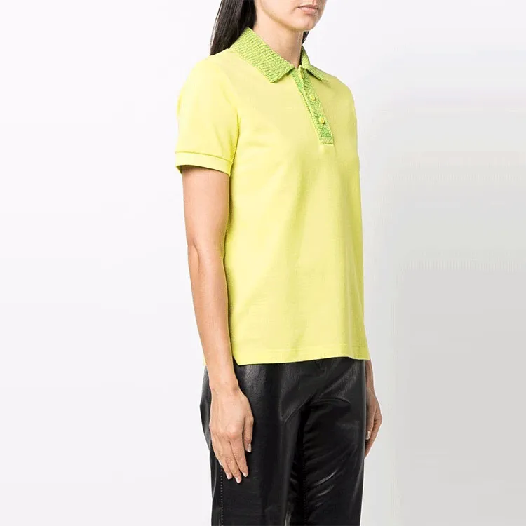 Bottega Veneta SS22 Polo Shirt Women's Yellow-3