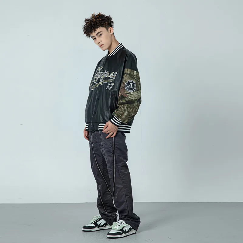 XINYINSU Baseball Jacket Unisex White-13