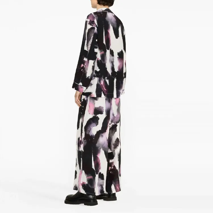 Alexander McQueen Wide Leg High Rise Pants-2
