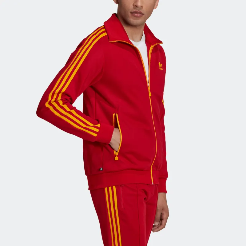 adidas originals Men's Lifestyle Beckenbauer Track Jacket Red-3