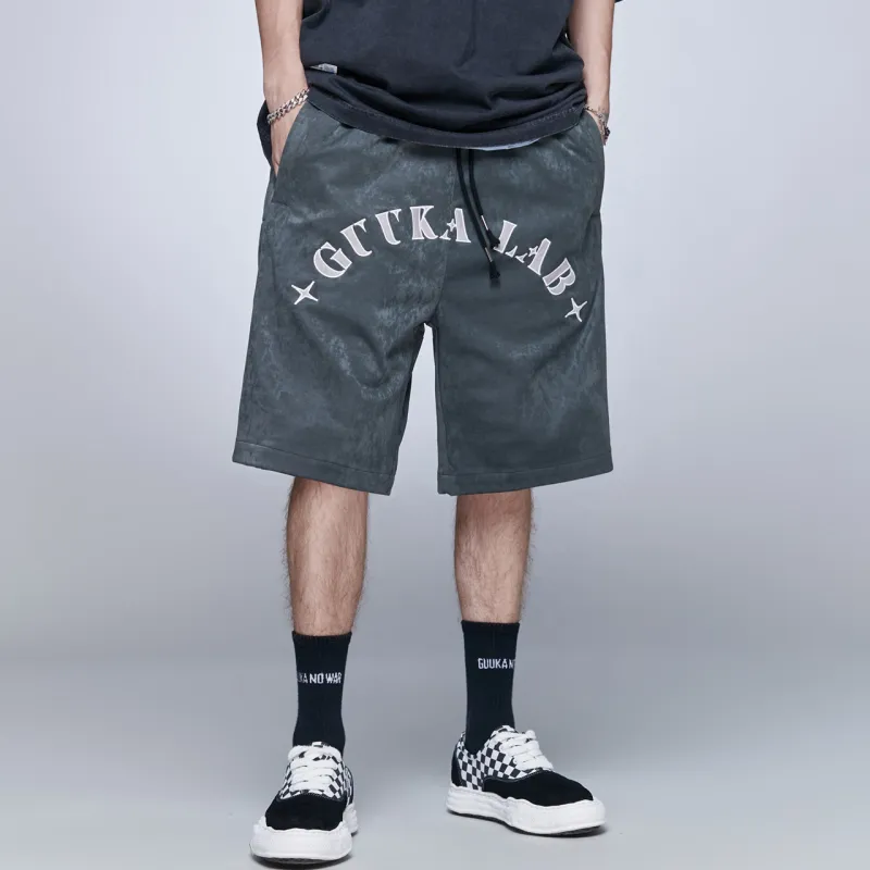 Guuka Casual Shorts Men Dark Green-5