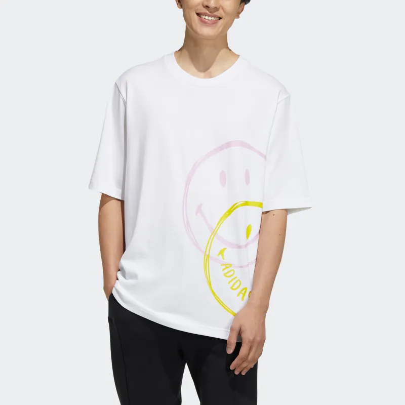Adidas Neo Drop Shoulder Sleeve T-Shirt Men's White-1